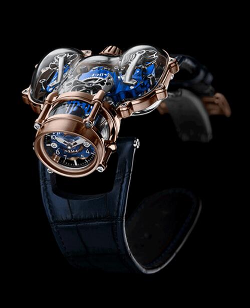 MB&F HOROLOGICAL MACHINE N9 SAPPHIRE VISION RED GOLD BLUE 91.SRL.BU Replica Watch